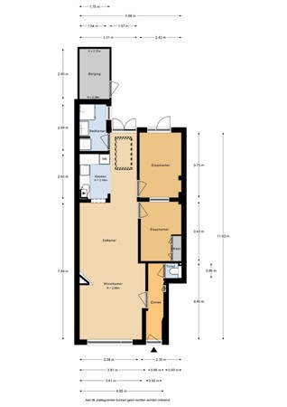 Floorplan - Albatrosstraat 27, 3582 ET Utrecht